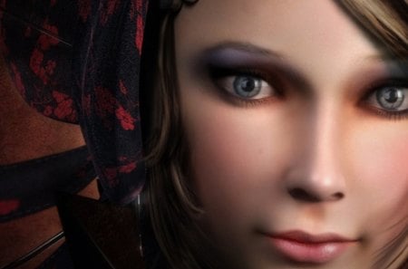 CG face - face, beauty, girl, cg