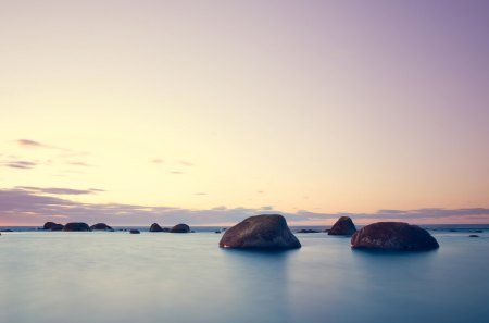 Awesome view/sky - full hd, view, ocean, rocks, sky