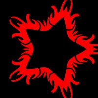 red flammy star