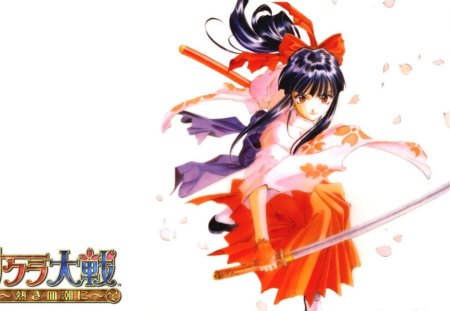 Sakura - anime, sakura, swordswoman, sakura wars, samurai girl