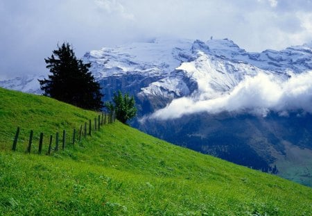 Landscape - nature, sky, landscape, clowdy, mountains