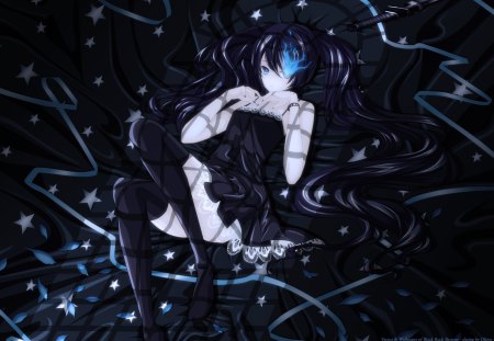 black rock shooter - rock, shooter, ecchi, black