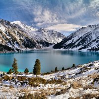 Winter Mountains Landscape