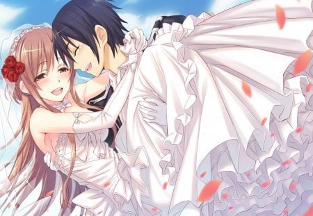 Kirito & Asuna Wendding Theme - sword art, game, anime, asuna, kirito, rpg, series