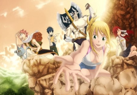 FT Movie Theme 2 - movie, fairy tail, wall, anime, squad, new