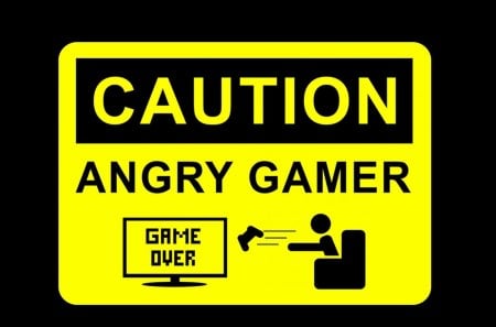 Gamer - over, game, gamer, caution