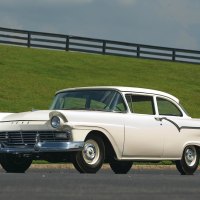 1957 ford stock white