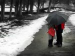 kiss in the snow