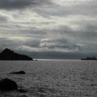 H.M.S. Bulwark at Meadfoot