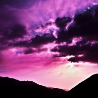 Sunset of Purple Clouds