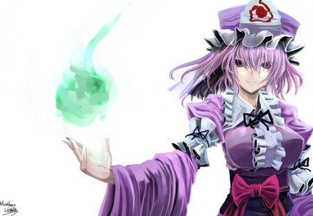 Saigyouji Yuyuko - anime, touhou, classic, girl, beauty, new, wall