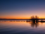 Lake at sunset