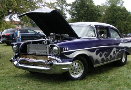 Chevrolet - purple, chevrolet, chevy, car show