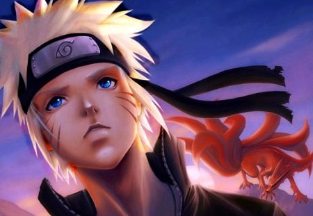 Uzumaki Naruto - kyubi, kurama, uzumaki, naruto