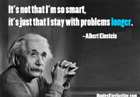 Who is smart? This guy! - smart, albert, einstein, problem