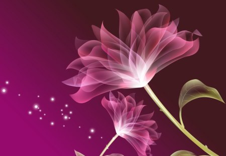 Digital Pink - abstract, digital art, flower, art, pink, pink flower