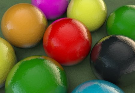 Balls - balls, abstrackt, color, 3d