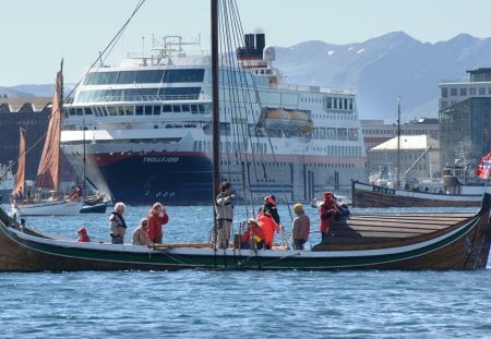 Cruiser Coming In. - by, a, sails, boat