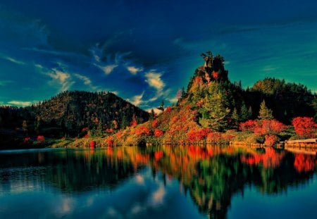 Autumn - trees, nature, autumn, lake, lendscape