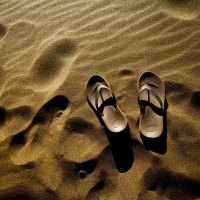 Footprints in the sand