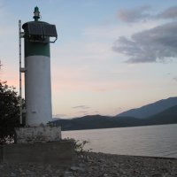 Light house on solar panel