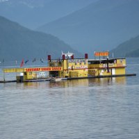 floater restaurant on the Shuswap lake , BC - Canada