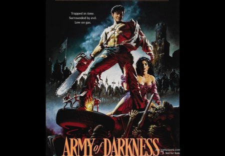 army of darkness poster - campbell, darkness, army, bruce