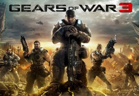 gears of war 3 - war, game, shooter, accion