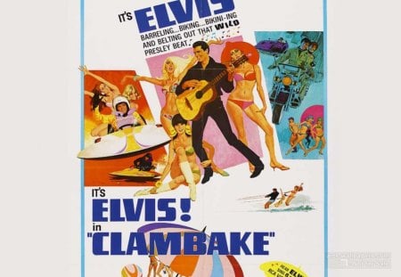 elvis clambake - movie, music, elvis, presley