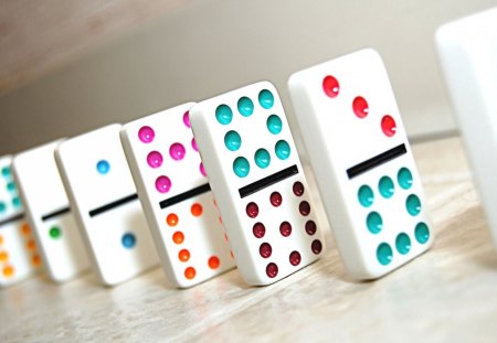 Colourful Dominos - dominos, colourful, fun, game