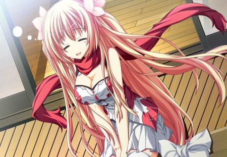 Sakura - beauty, girl, game, wall, anime, new, fortissimo exs