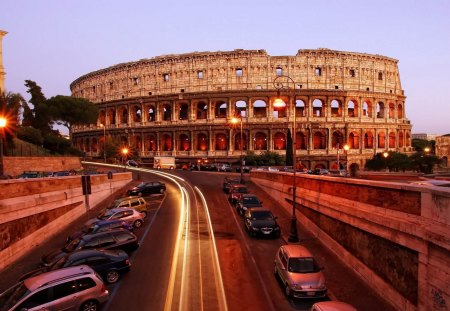 Colosseum, Rome - historic, old, city, italy, antique