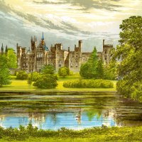 A castle in summer