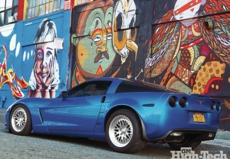 2008 Corvette Z51 - bowtie, vette, gm, blue