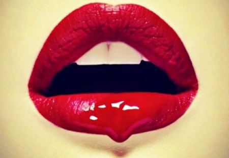 Lips - lips, love, red, hot