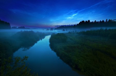 Early Morning Mist - beauty, nature, sky, mist