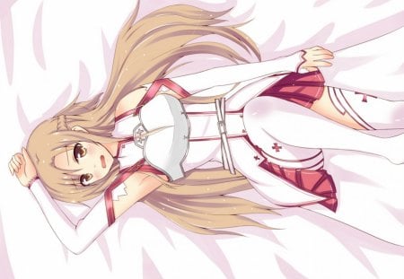 I'm Only Your Yuuki - sword art, yuuki, anime, girl, beauty, new, wall