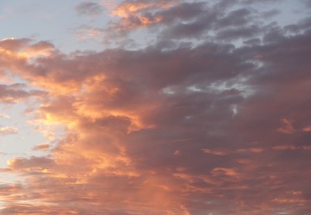 Sun Painted Clouds - clouds, sun painted clouds, sunset clouds, sky