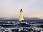 lighthouse in rough seas