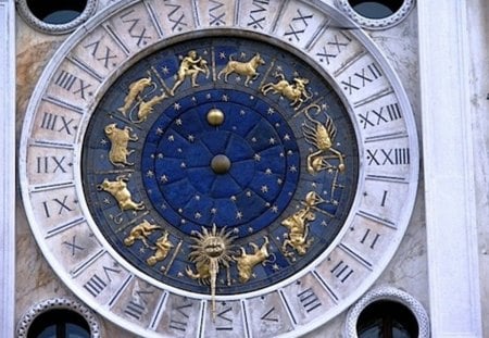 Clock in St. Marks Square - Venice - square, clock, monument, culture, notable