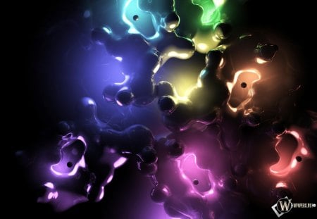 cyber rainbow - widescreen, color, cgi, rainbow