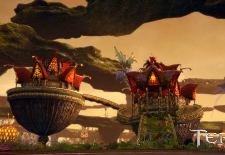 Tera - house, game, fantastic, fantasy, red, realm, tera online