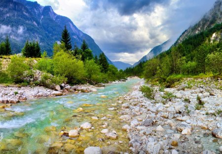 River - nature, water, mount, river