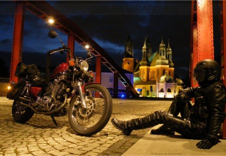 Yamaha Virago XV535 - motorcycles, chopper, moto, 535, virago, yamaha, motorcyclist, biker, poznan