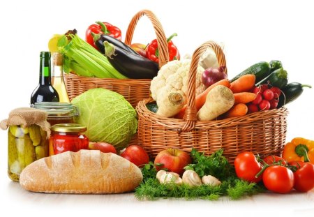 *** Healthy Vegetables *** - bread, jars, baskiet, wegetables