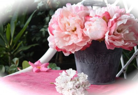 Around the garden♥ - flowers, nature, garde, pink, sweet, peonies