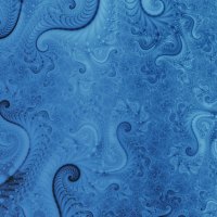 Blue Swirling Fractal 