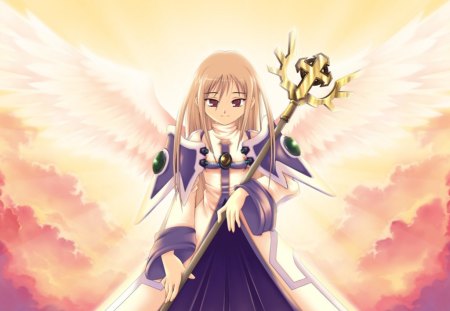 Luminous Angel - wings, luminous, anime, angel