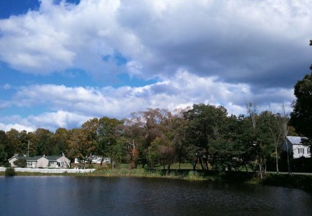 East Madison, Maine - clouds, water, eastmadison, lake, maine, sky