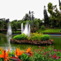 Fountain in park